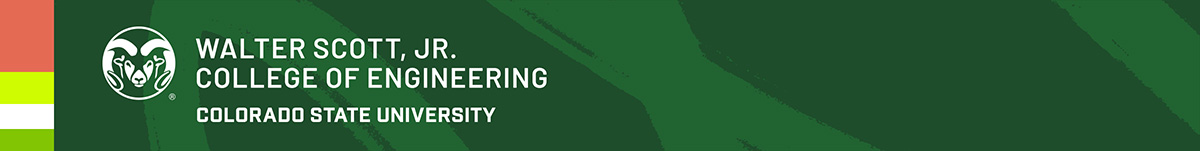 Colorado State University Walter Scott, Jr. College of Engineering header image